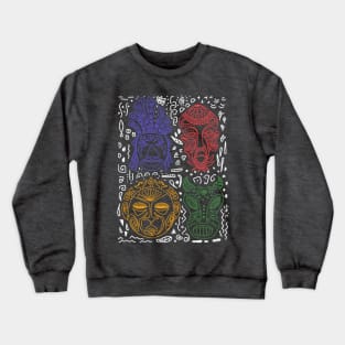 African Tribal Patterns Crewneck Sweatshirt